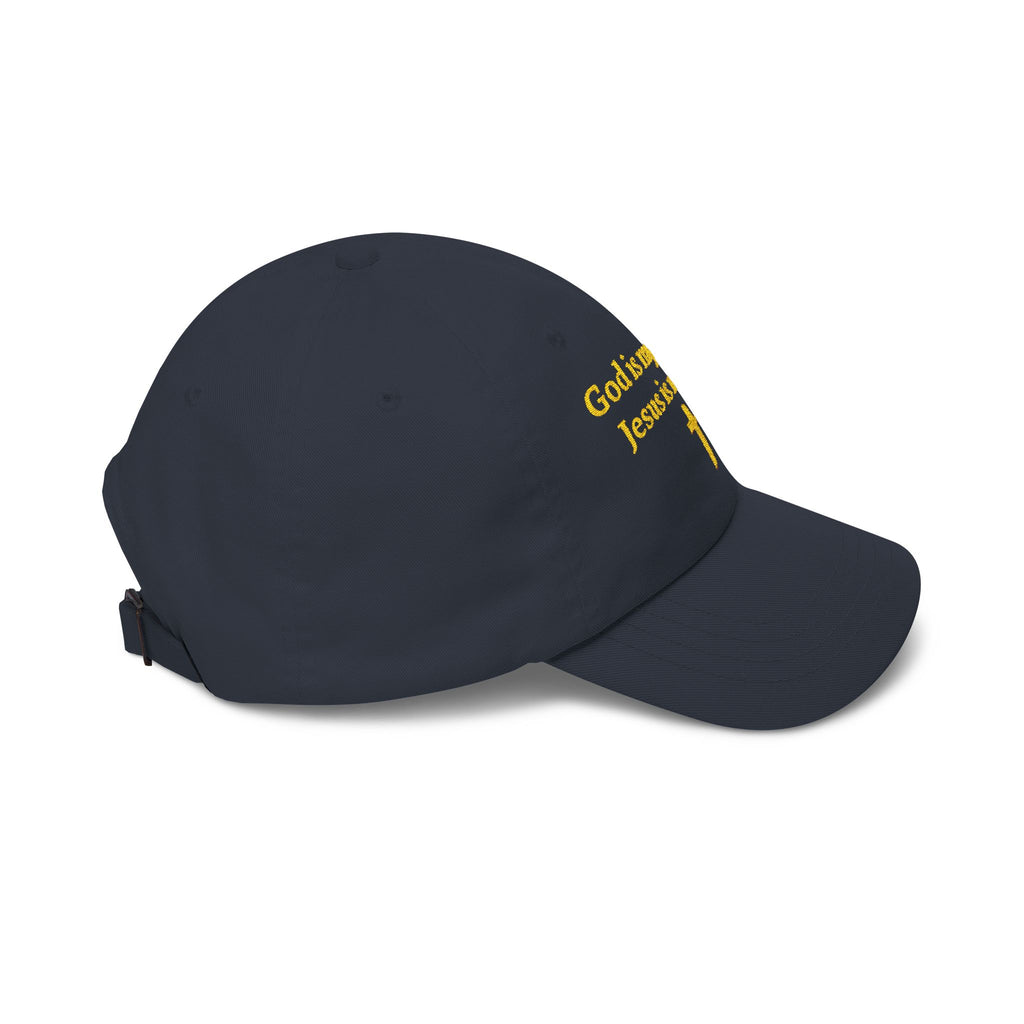 Embroidered Faith Cap — "God is my Creator, Jesus is my King"