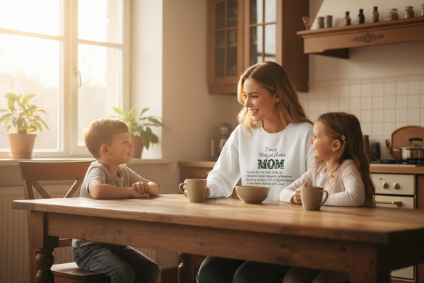 Stay at Home Mom Sweatshirt — 'I'm a Stay at Home MOM' Cozy Crewneck for Mothers