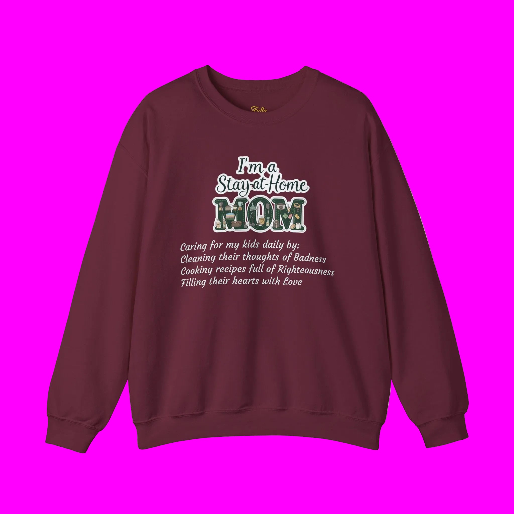 Stay at Home Mom Sweatshirt — 'I'm a Stay at Home MOM' Cozy Crewneck for Mothers
