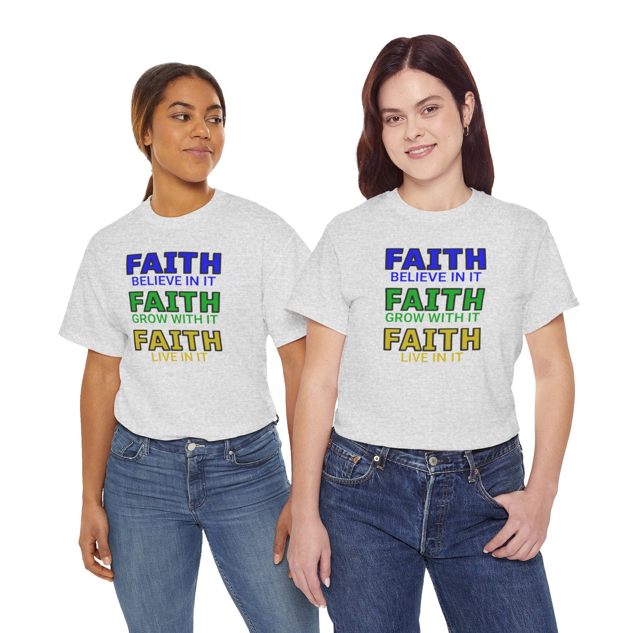 Faith-Inspired Unisex Cotton Tee, Spiritual T-Shirt, Inspirational Apparel, Gift for Believers, Everyday Wear, Positive Vibes