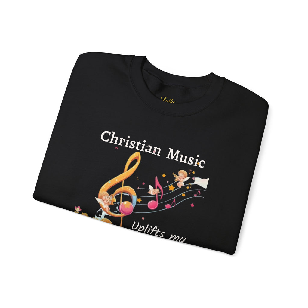Christian Music Uplifts My Soul Crewneck Sweatshirt