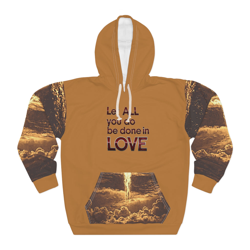 Inspirational "Let all you Do" Hoodie -  Unisex Pullover – Christian faith apparel & gifts | Fully Christian Apparel