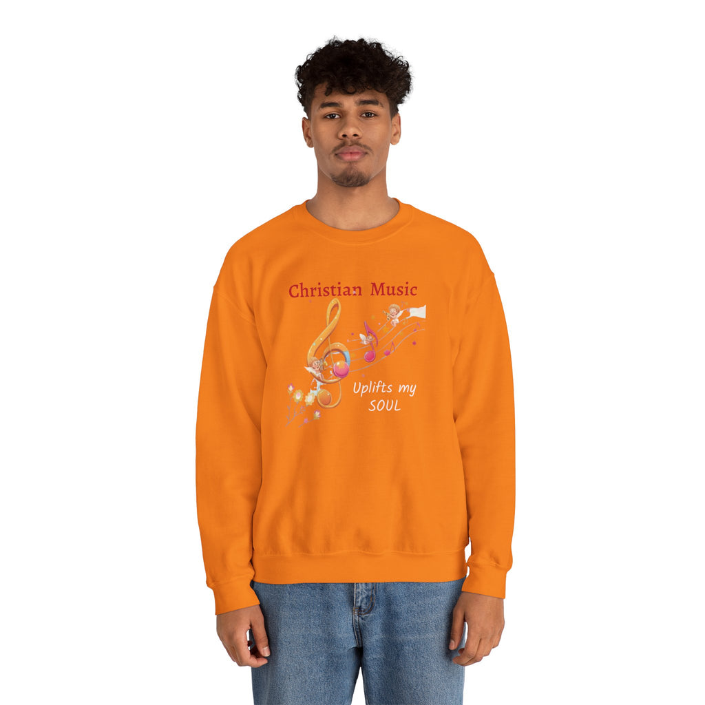 Christian Music Uplifts My Soul Crewneck Sweatshirt
