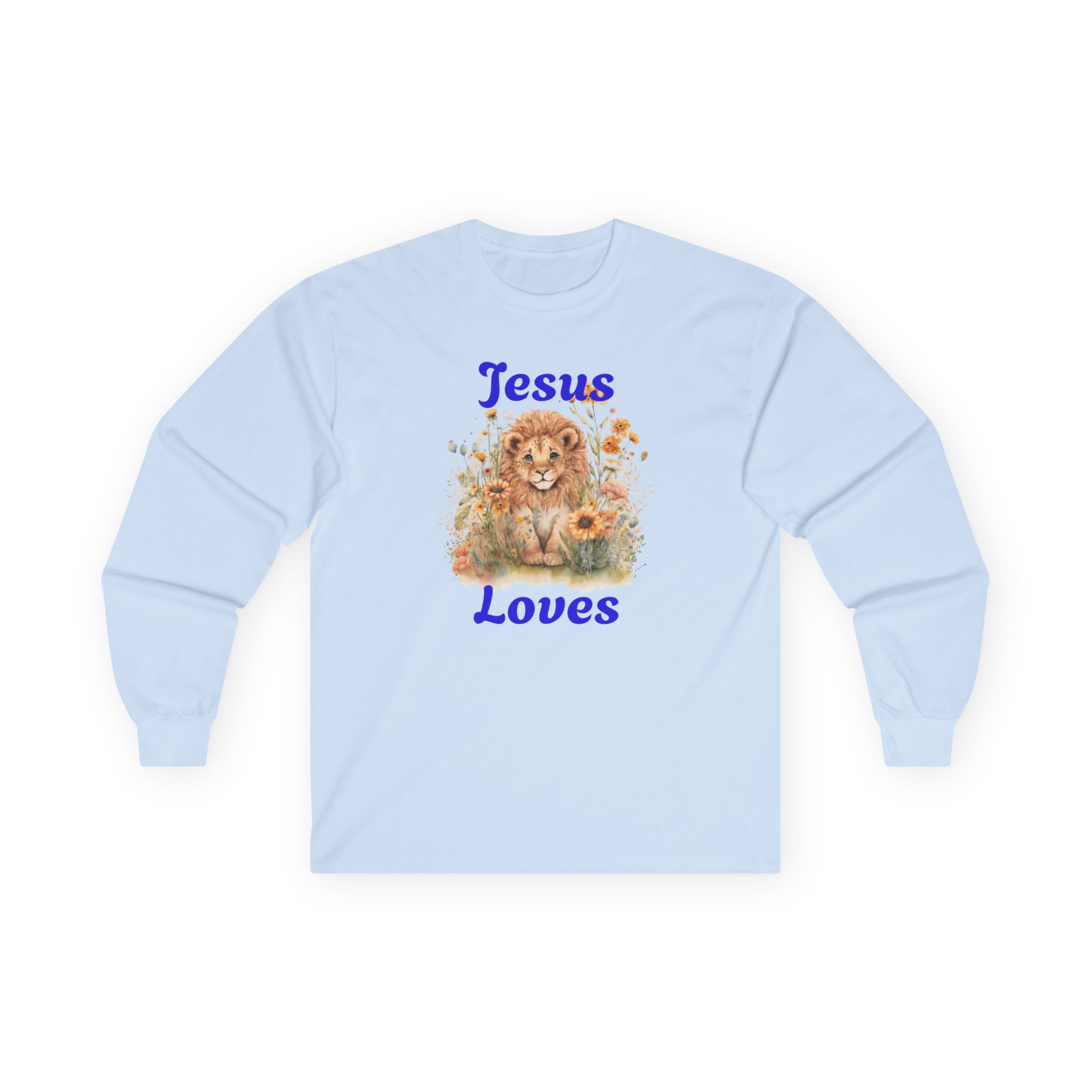 Jesus Loves Lion Cub Long Sleeve Tee