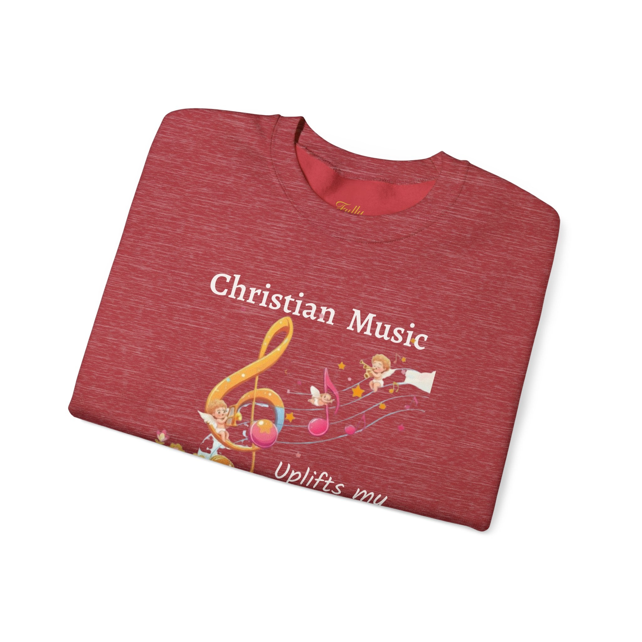 Christian Music Uplifts My Soul Crewneck Sweatshirt