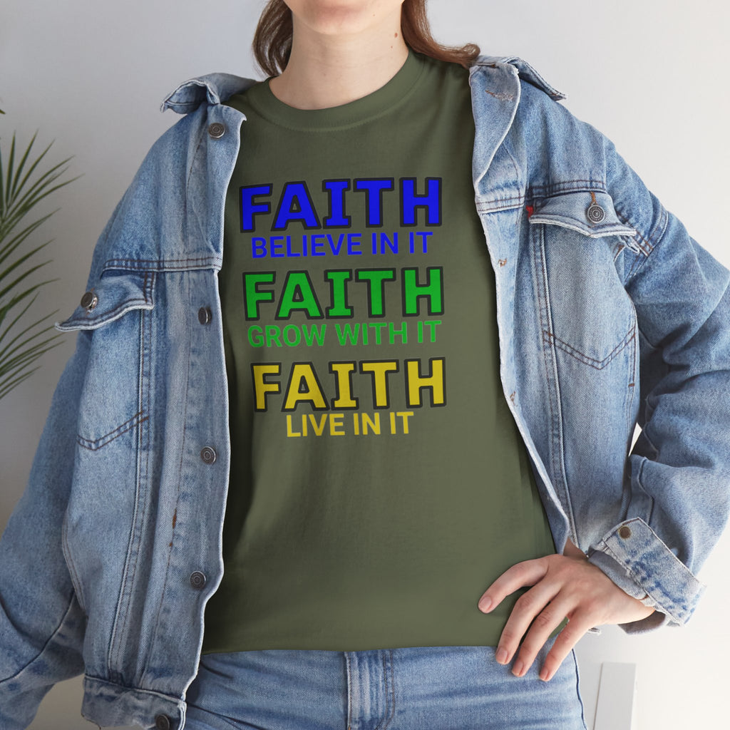 Faith-Inspired Unisex Cotton Tee, Spiritual T-Shirt, Inspirational Apparel, Gift for Believers, Everyday Wear, Positive Vibes