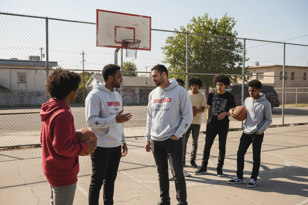 Empowered by the Word of God Hoodie — Christian Faith Inspirational Pullover
