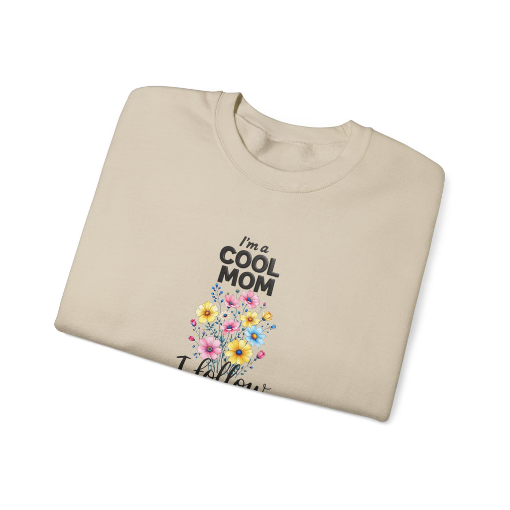 Cool Mom I Follow Jesus Sweatshirt – Christian Mom Crewneck
