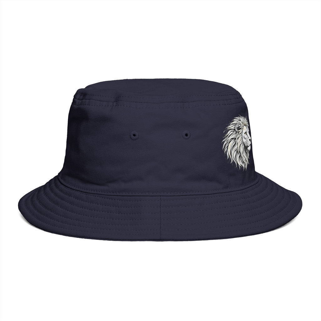 Bucket Hat — "The Righteous are as Bold as the Lion" Proverbs 28:1 Lion Graphic