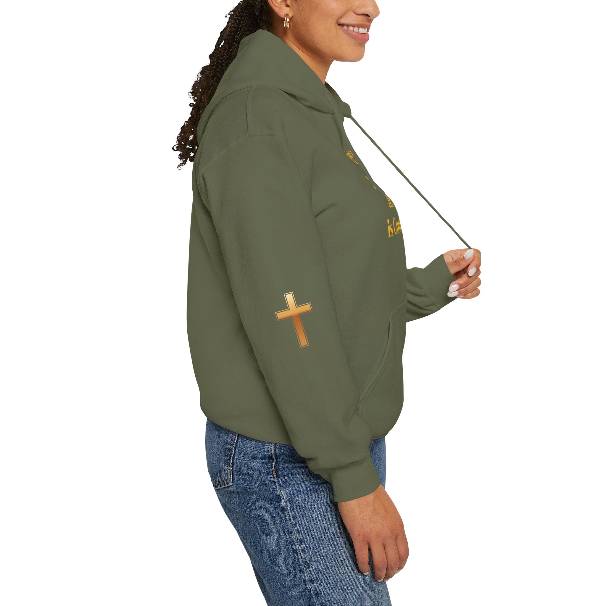 Religious Hoodie - "Open Your Eyes, JESUS is Coming!" Pullover