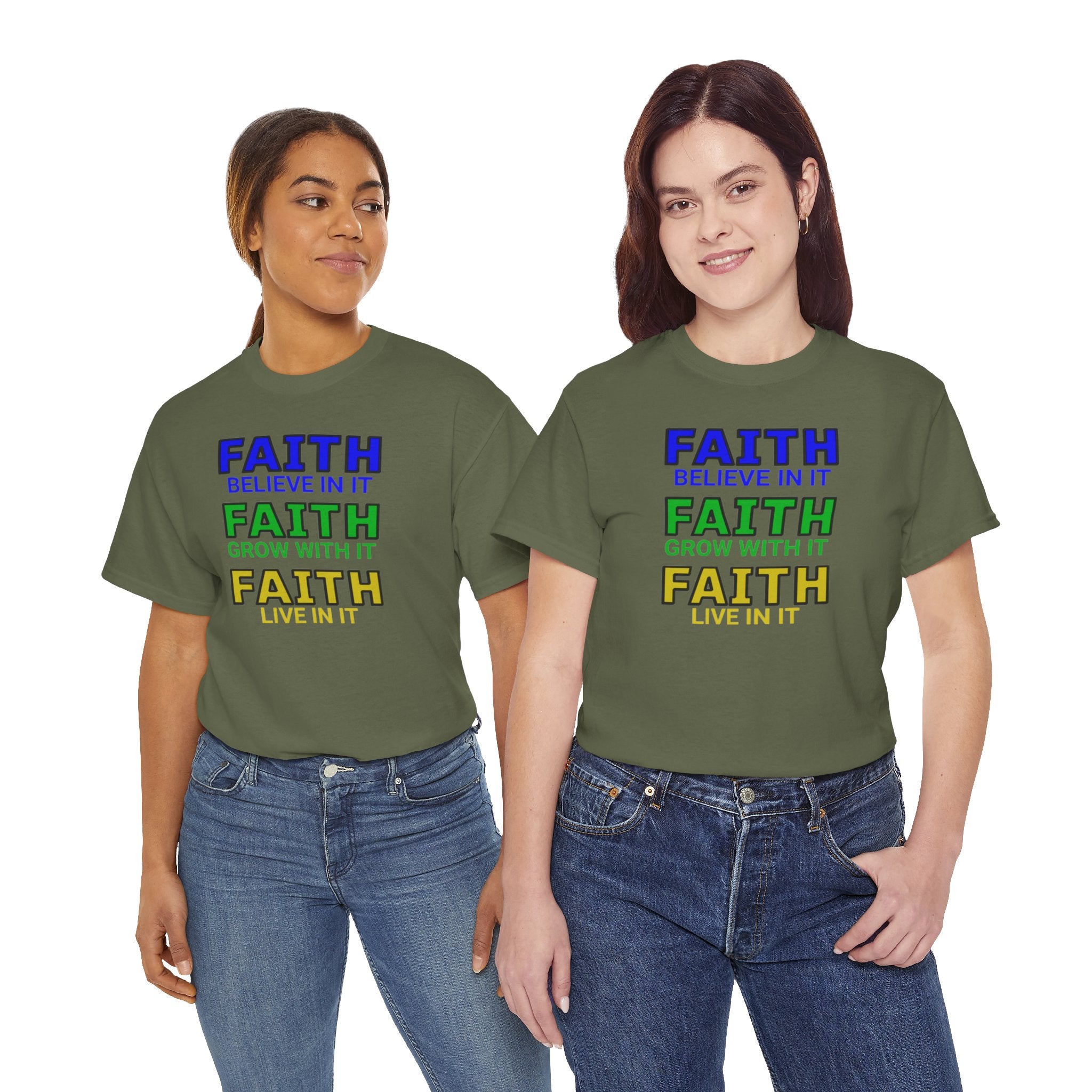 Faith-Inspired Unisex Cotton Tee, Spiritual T-Shirt, Inspirational Apparel, Gift for Believers, Everyday Wear, Positive Vibes