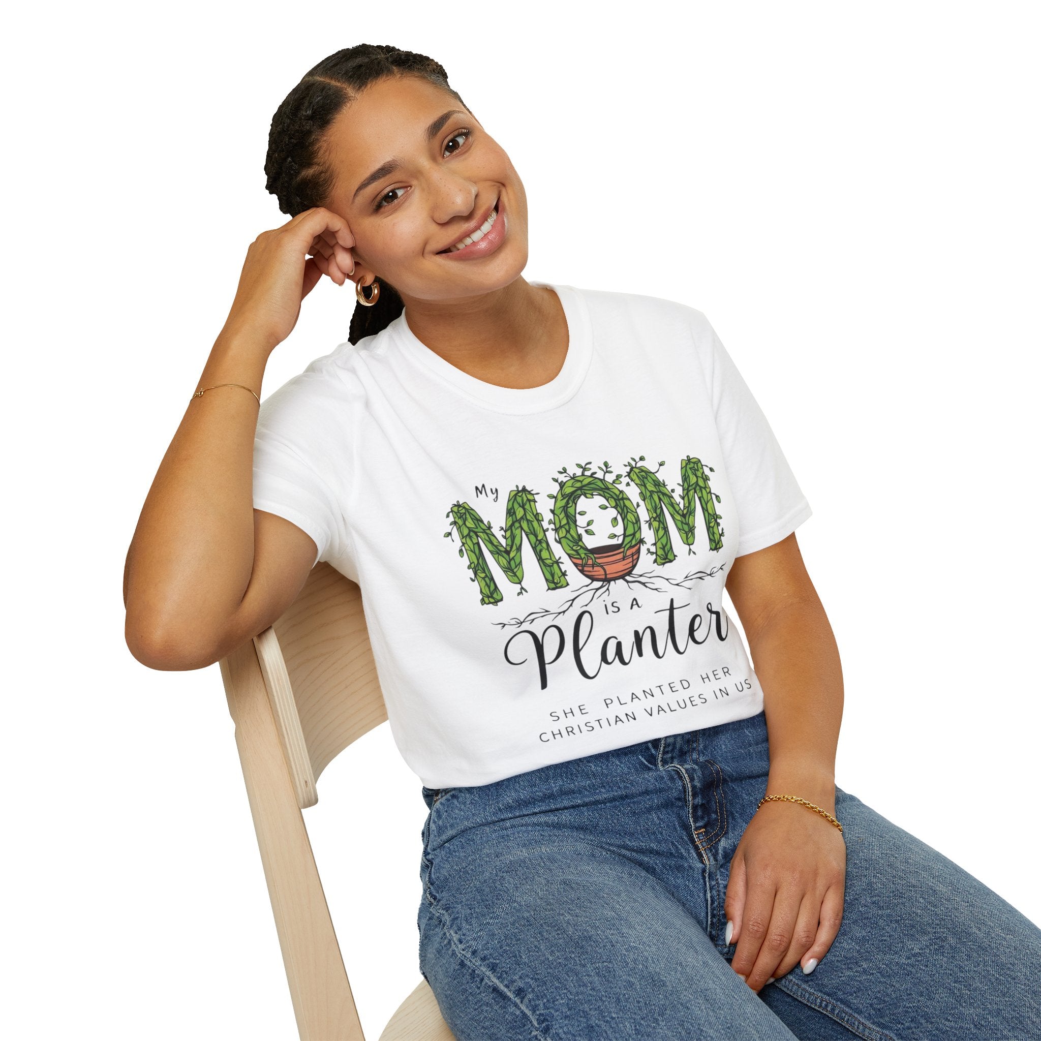 Mom Is a Planter T-Shirt — Christian Gardening Mother's Day Gift