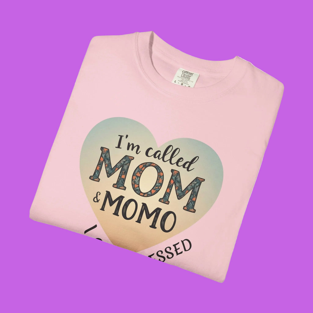 I'm Called Mom & Momo T-Shirt — "I Am Blessed" Heart Design