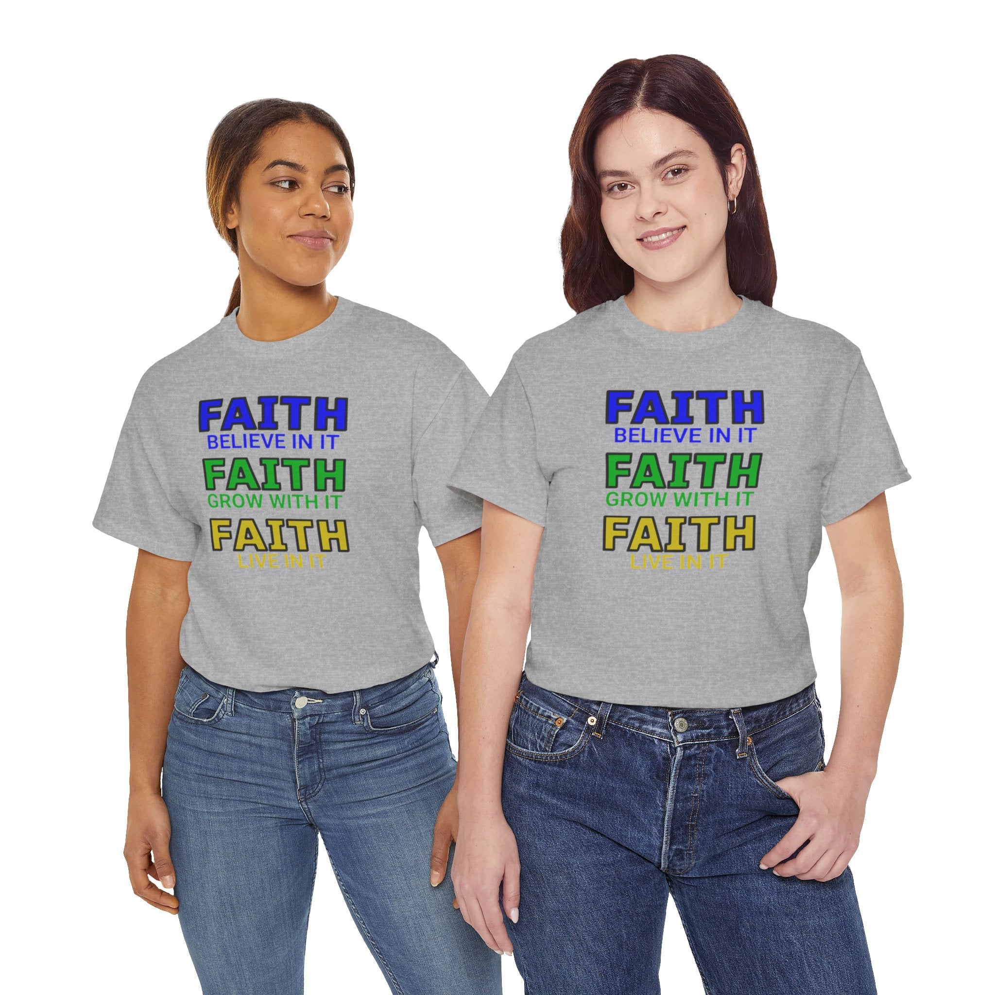 Faith-Inspired Unisex Cotton Tee, Spiritual T-Shirt, Inspirational Apparel, Gift for Believers, Everyday Wear, Positive Vibes