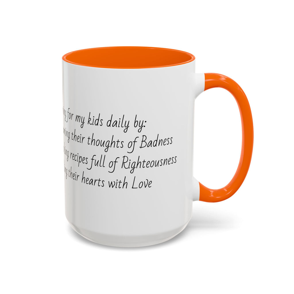 Mama Home Coffee Mug — Inspirational "Praying for My Kids" Accent Mug (11/15oz)