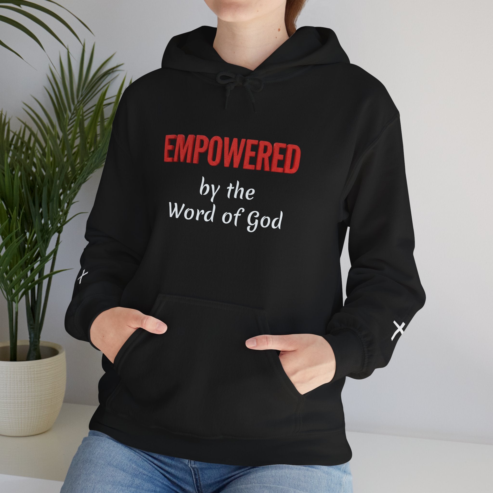 Empowered by the Word of God Hoodie — Christian Faith Inspirational Pullover