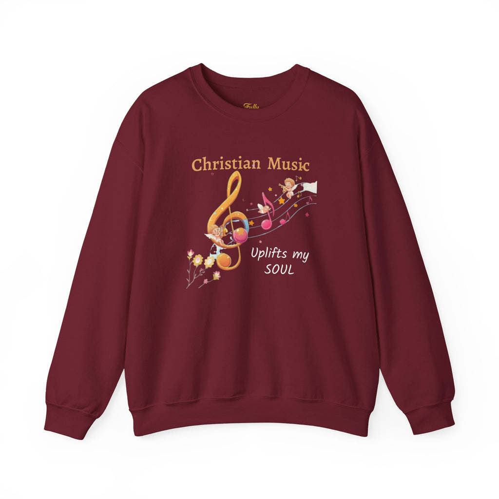 Christian Music Uplifts My Soul Crewneck Sweatshirt