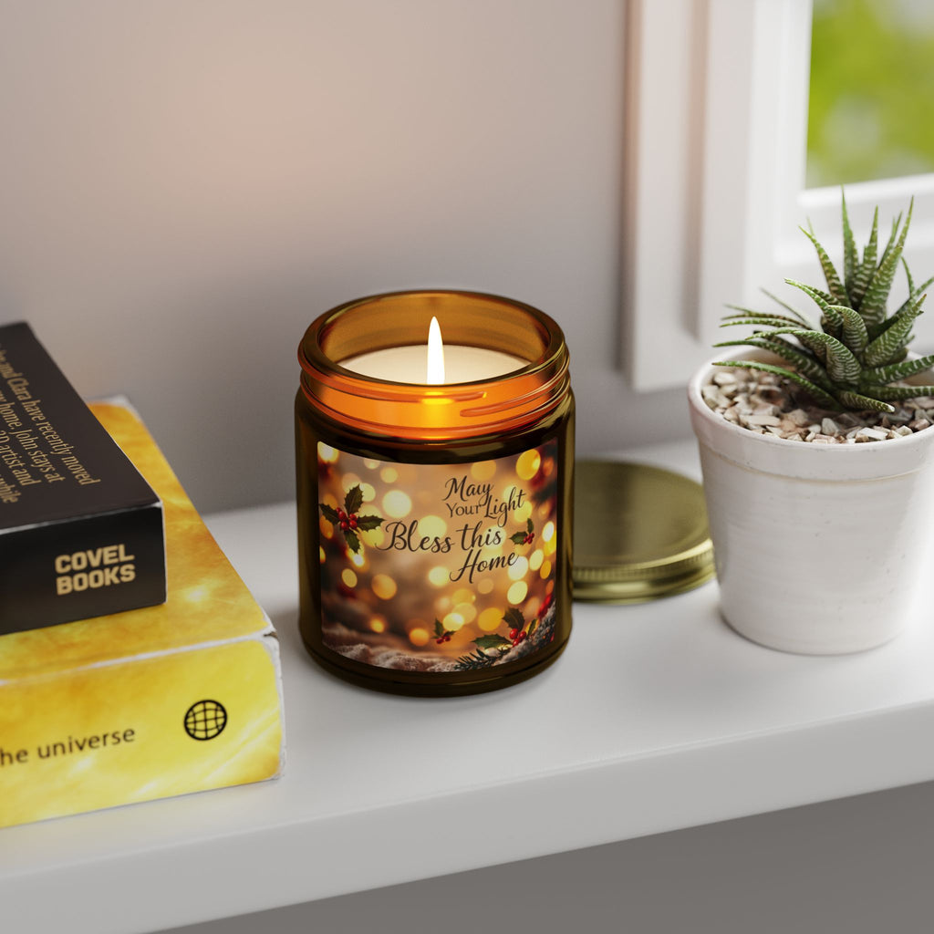 Scented Candle- 'May Your Light Bless This Home' (4oz, 9oz)