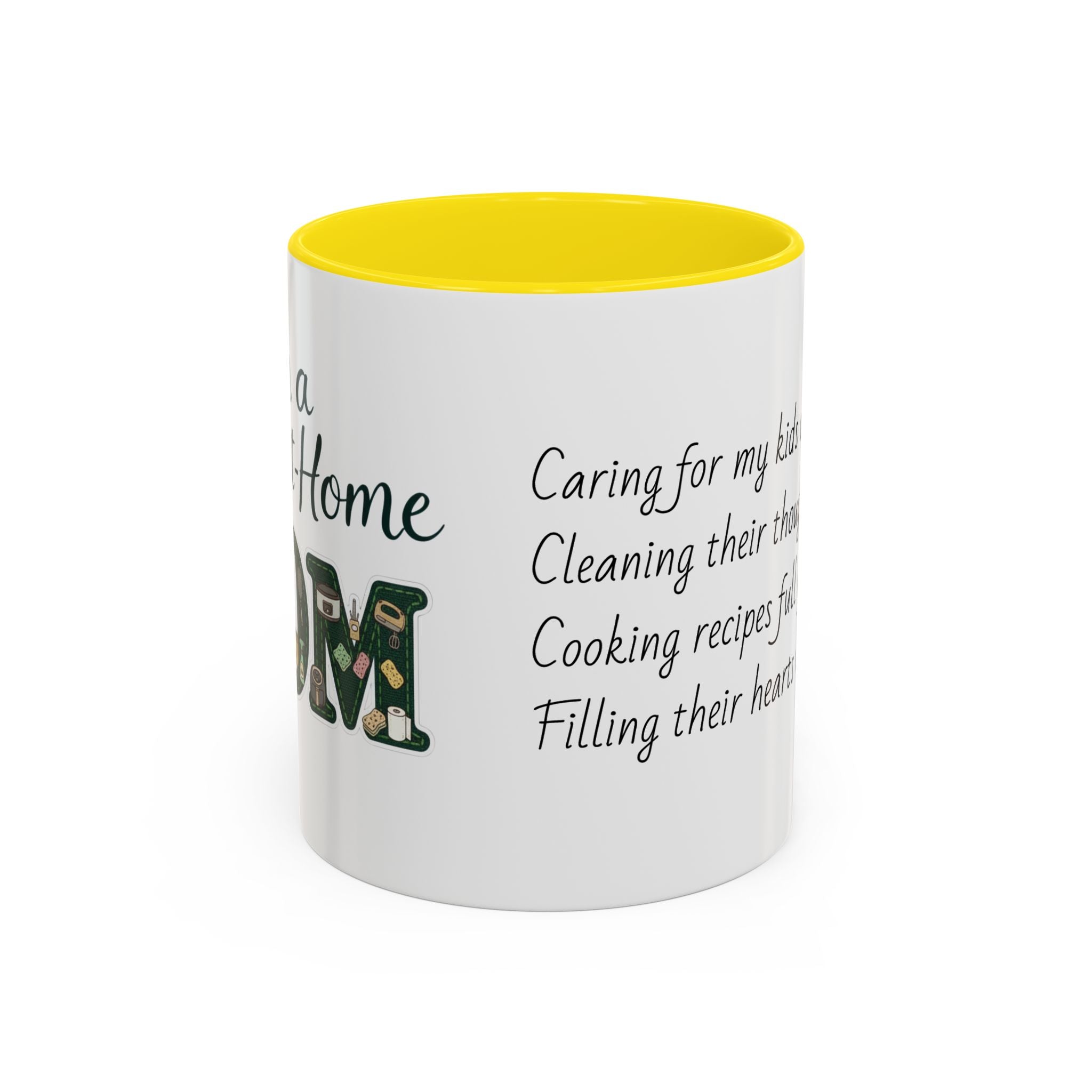 Mama Home Coffee Mug — Inspirational "Praying for My Kids" Accent Mug (11/15oz)
