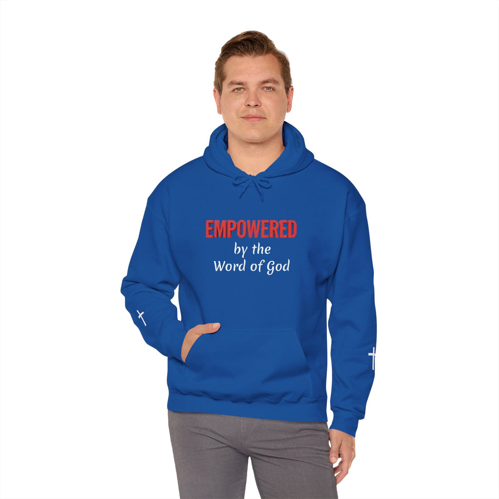 Empowered by the Word of God Hoodie — Christian Faith Inspirational Pullover