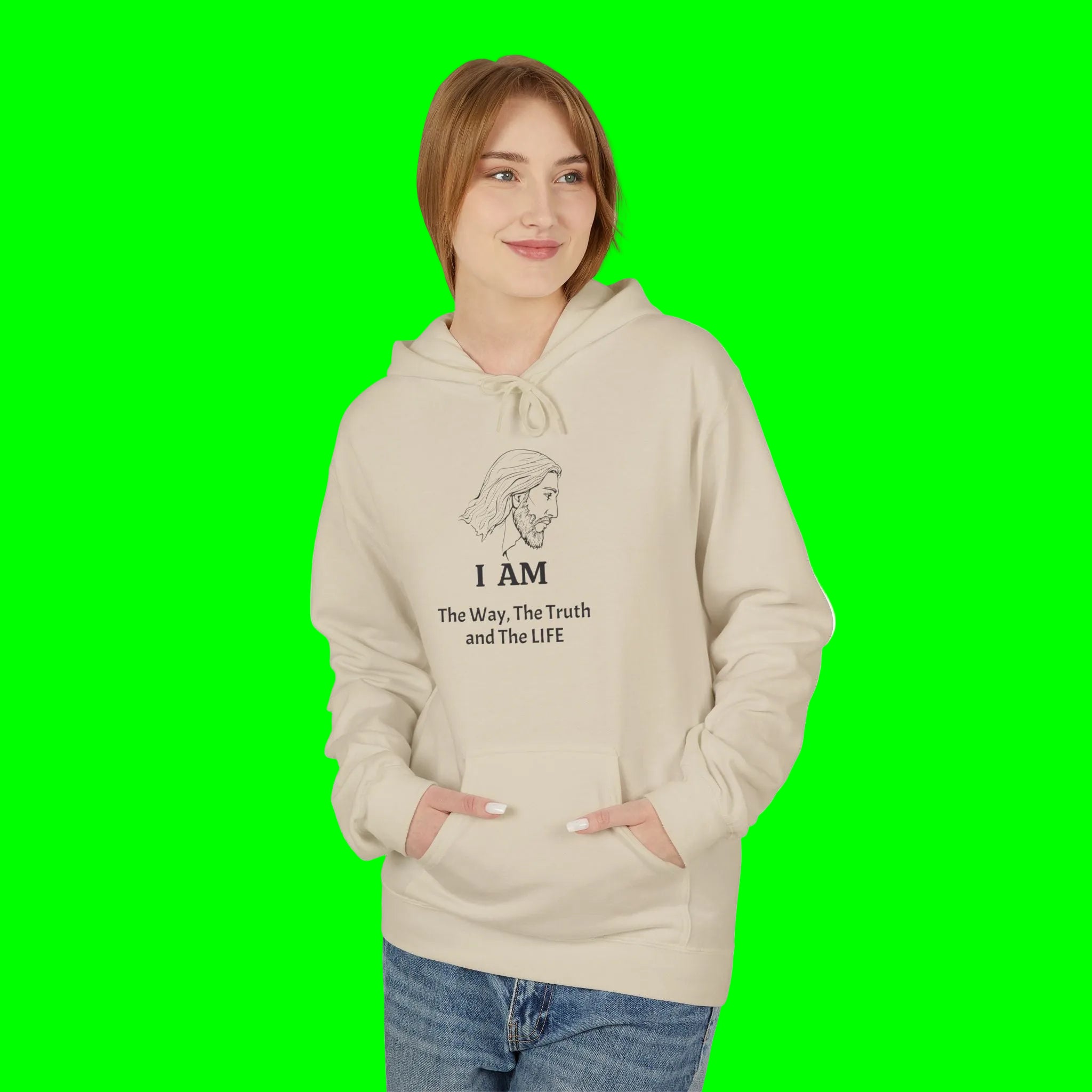 I AM Jesus Hoodie — "I AM The way, The truth and The LIFE" Christian Faith Pullover