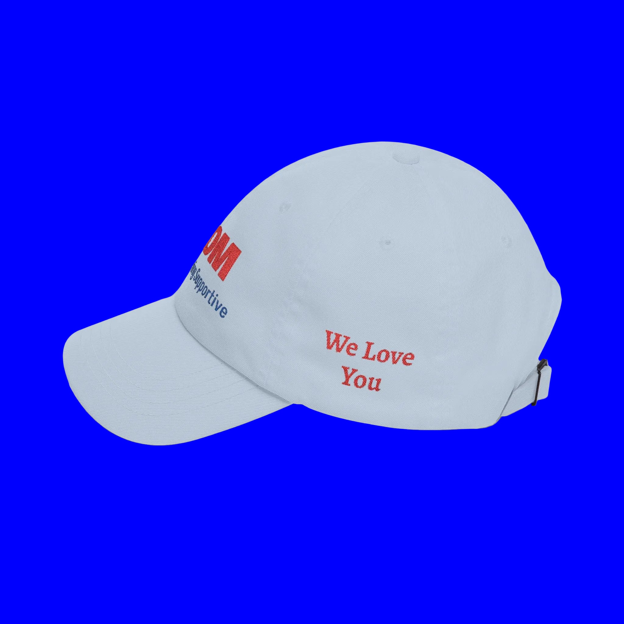 Total MOM Embroidered Classic Dad Cap — Loving Caring Supportive Hat for Mothers, Mother’s Day Gift