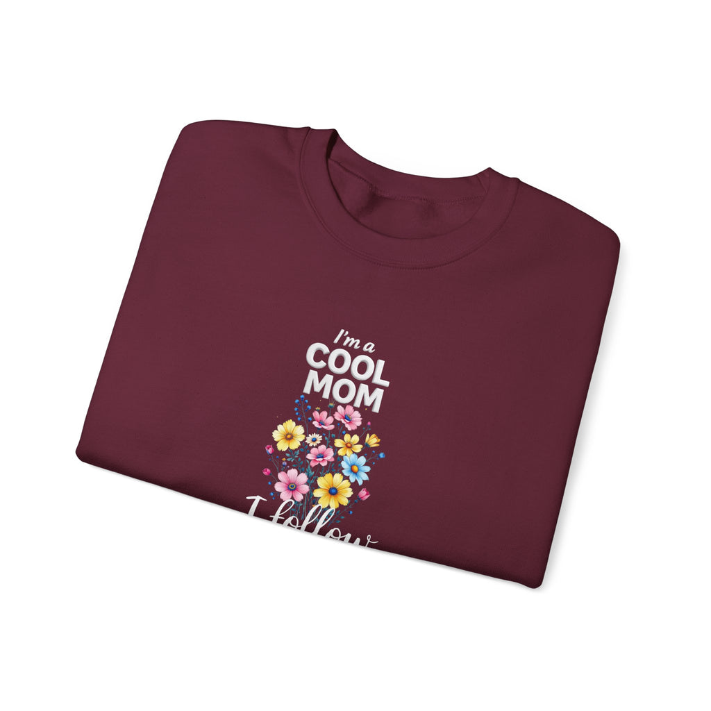 Cool Mom I Follow Jesus Sweatshirt – Christian Mom Crewneck