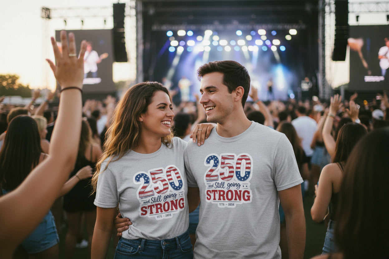 250 and Still Going Strong T-Shirt — Patriotic Anniversary Tee