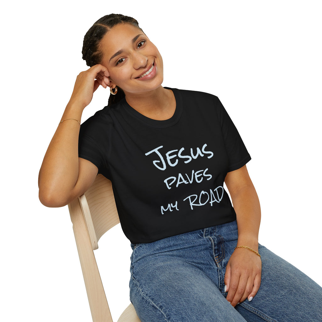 Jesus Paves My Road T-Shirt — Christian Faith Inspirational Tee