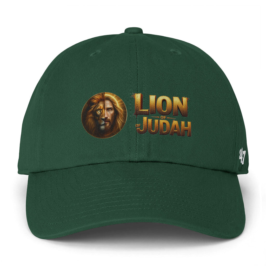 Lion of Judah Baseball Cap – Christian Faith Lion Emblem Clean Up Cap