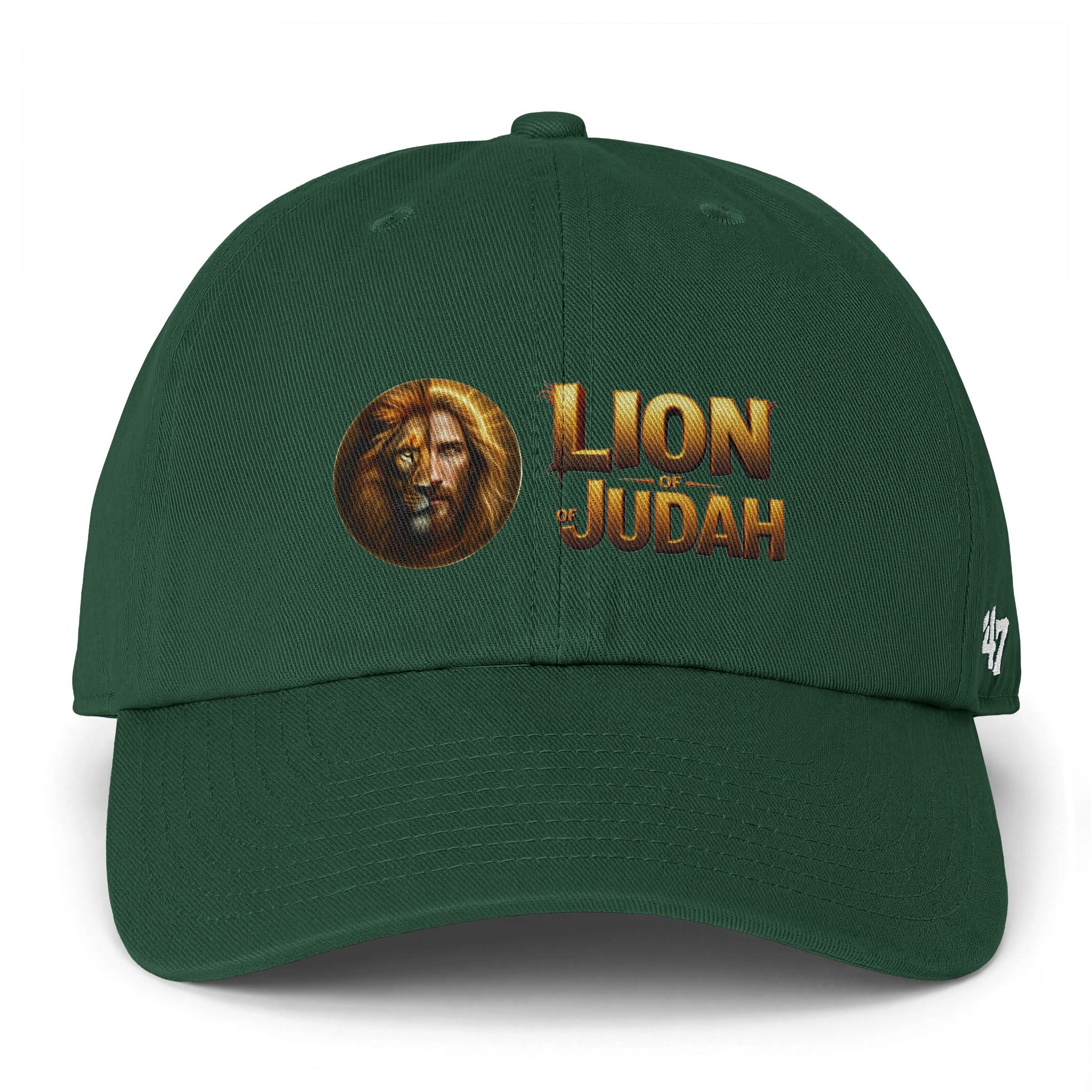 Lion of Judah Baseball Cap – Christian Faith Lion Emblem Clean Up Cap