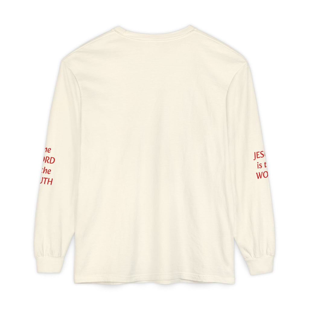Empowered Faith Long Sleeve Tee — Bible Fist Graphic Christian Shirt