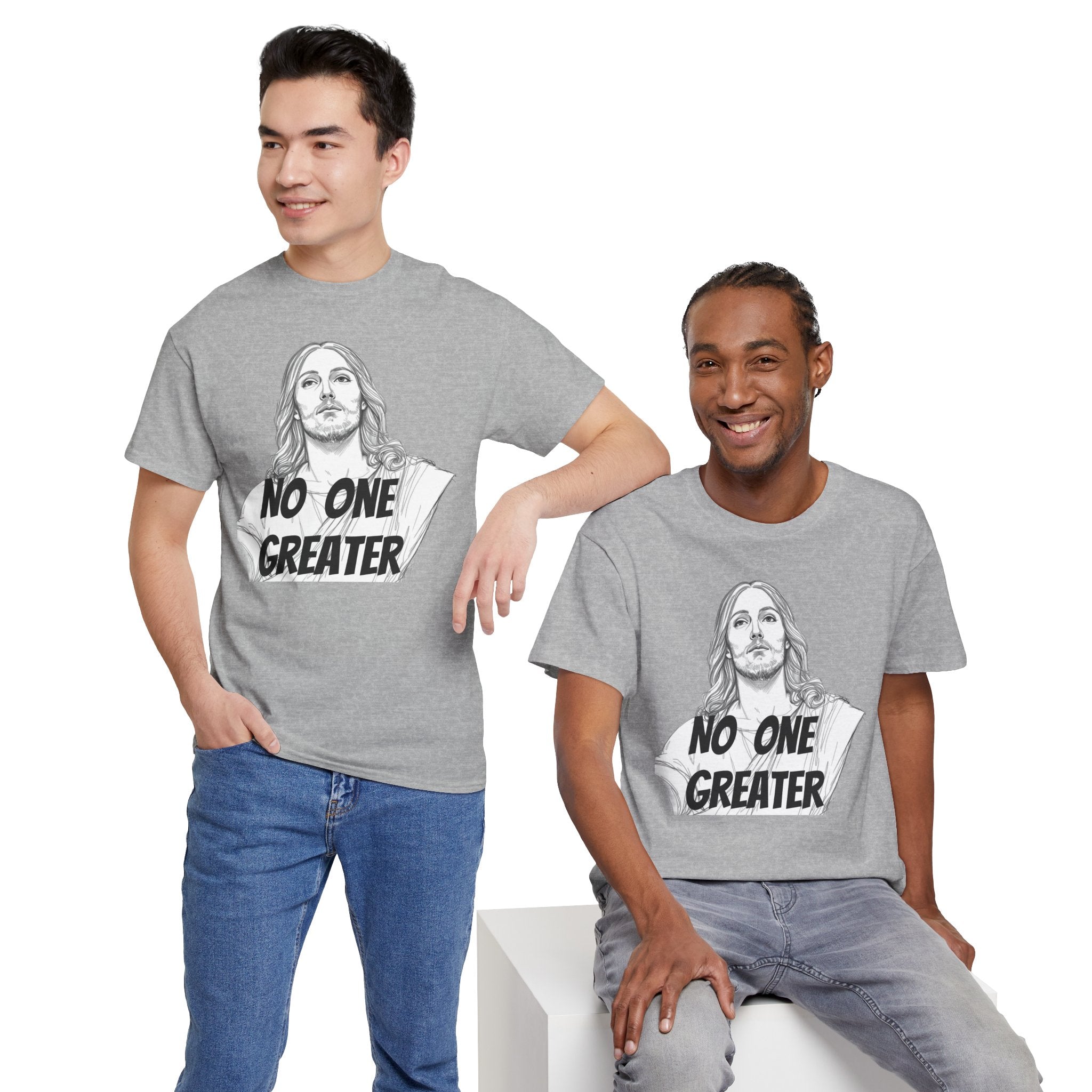 Inspirational Tee - NO ONE GREATER Unisex Heavy Cotton