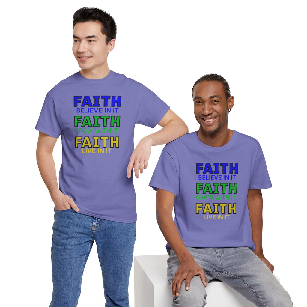 Faith-Inspired Unisex Cotton Tee, Spiritual T-Shirt, Inspirational Apparel, Gift for Believers, Everyday Wear, Positive Vibes