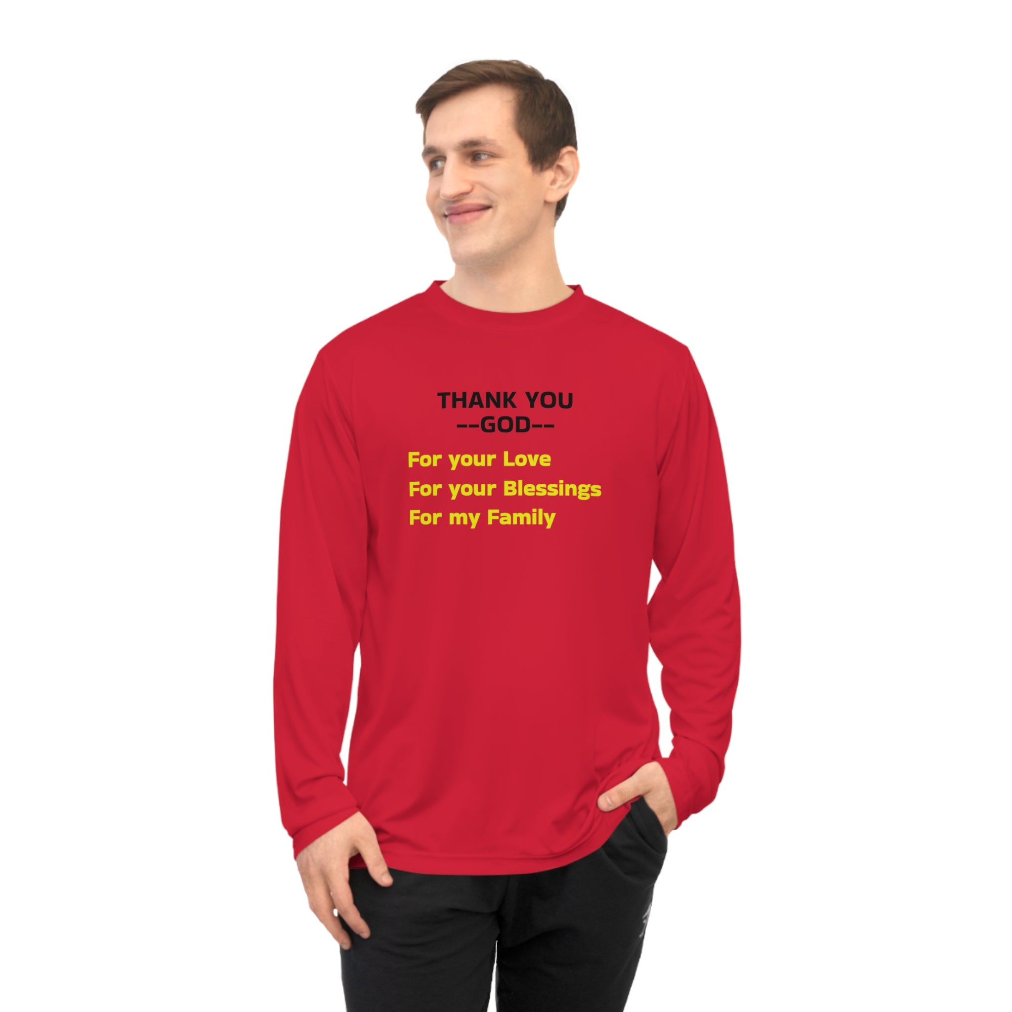 Thank You God Long Sleeve Shirt — Gratitude Faith Tee for Family & Blessings
