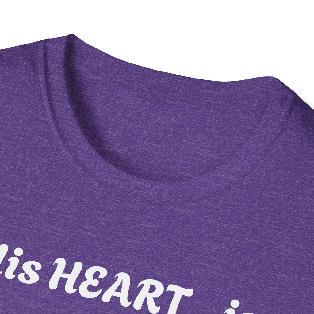 Christian Graphic Jesus  "His Heart is Love Peace" T-shirt