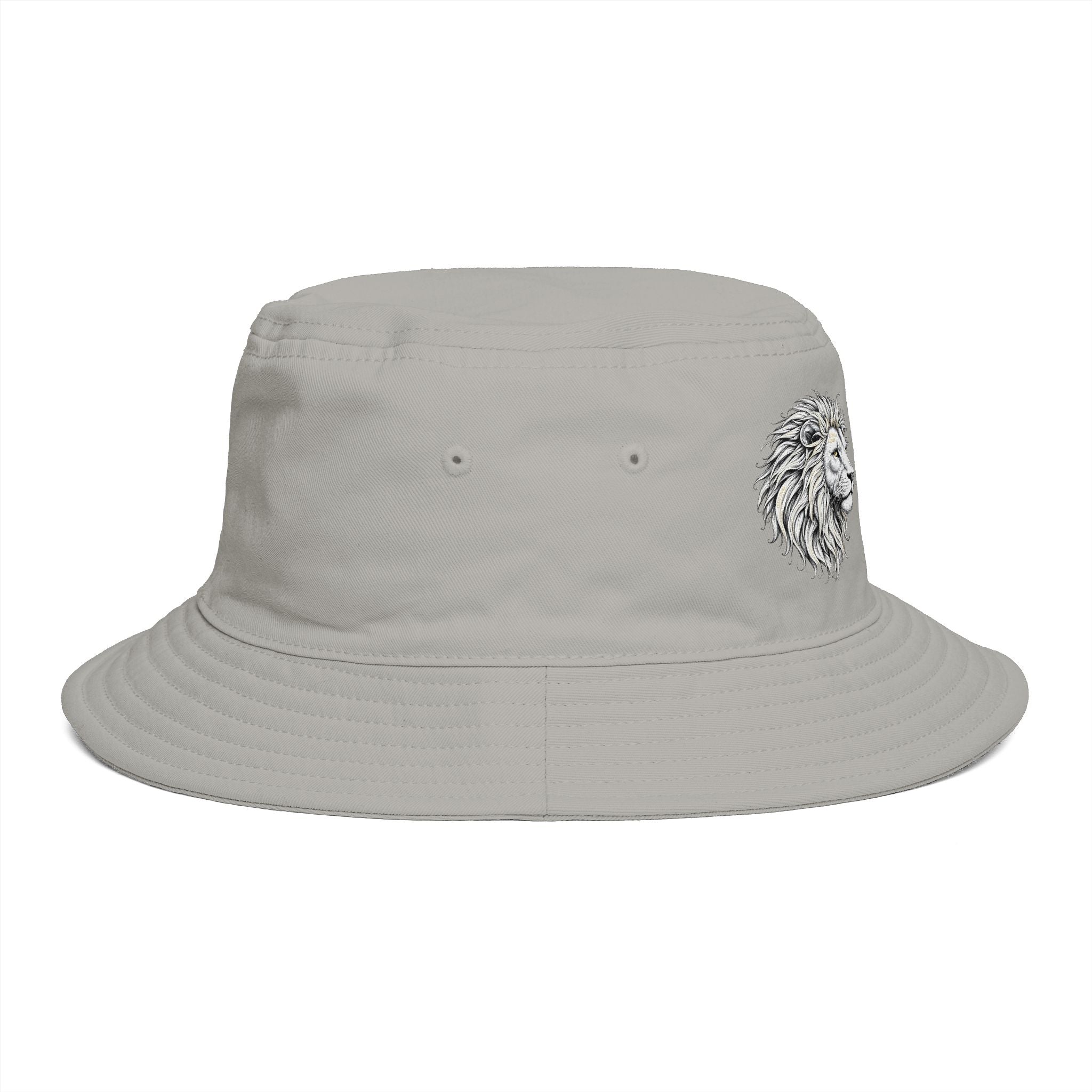 Bucket Hat — "The Righteous are as Bold as the Lion" Proverbs 28:1 Lion Graphic
