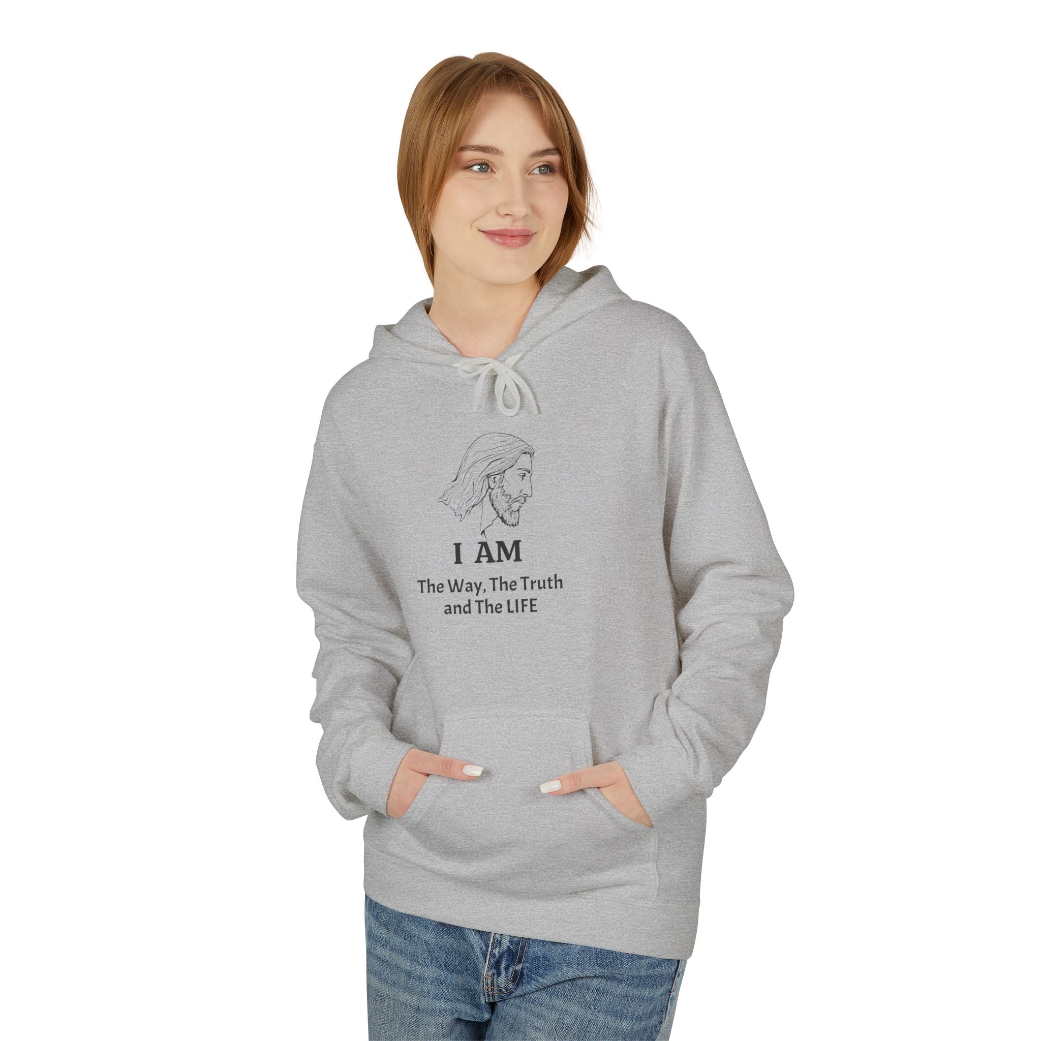 I AM Jesus Hoodie — "I AM The way, The truth and The LIFE" Christian Faith Pullover