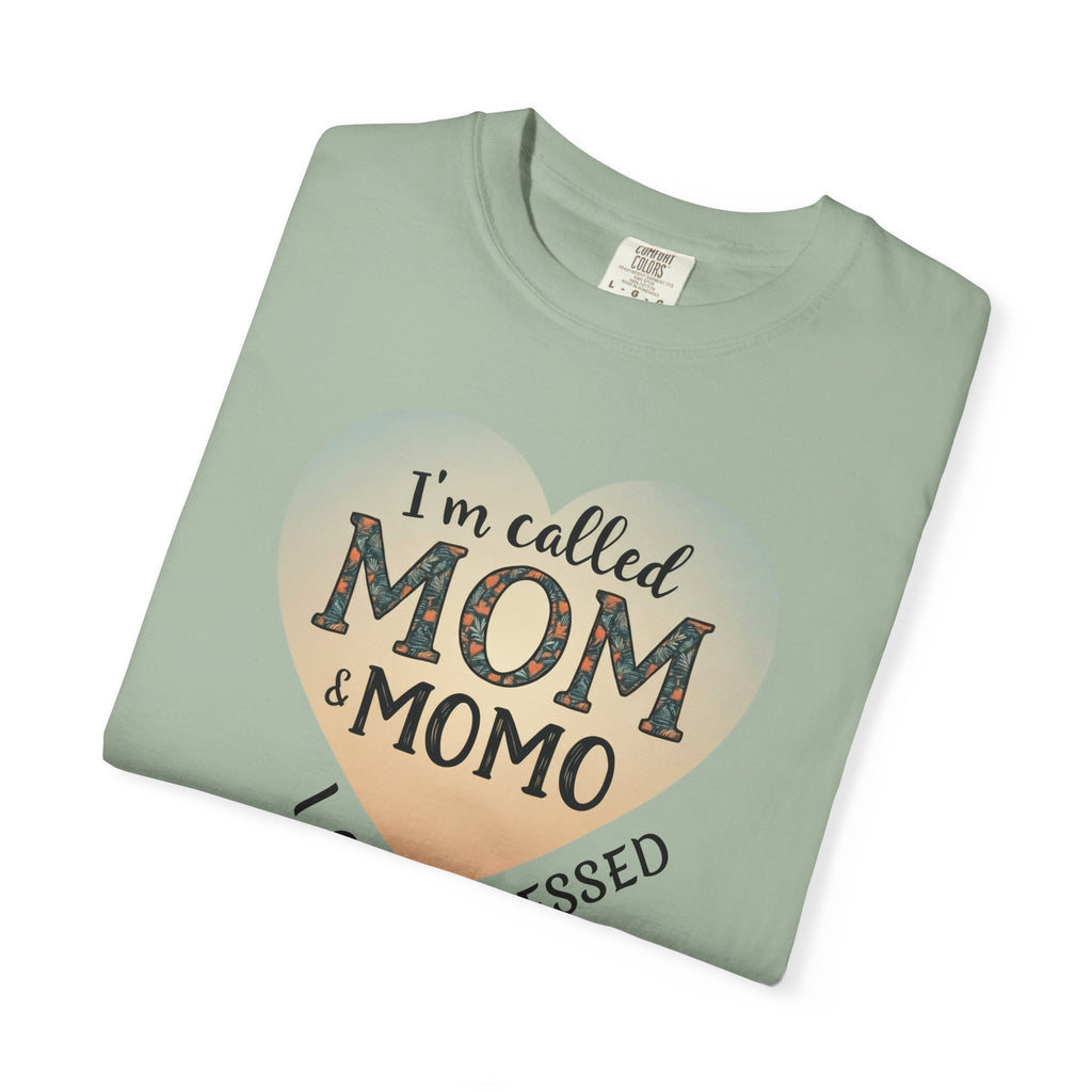 I'm Called Mom & Momo T-Shirt — "I Am Blessed" Heart Design