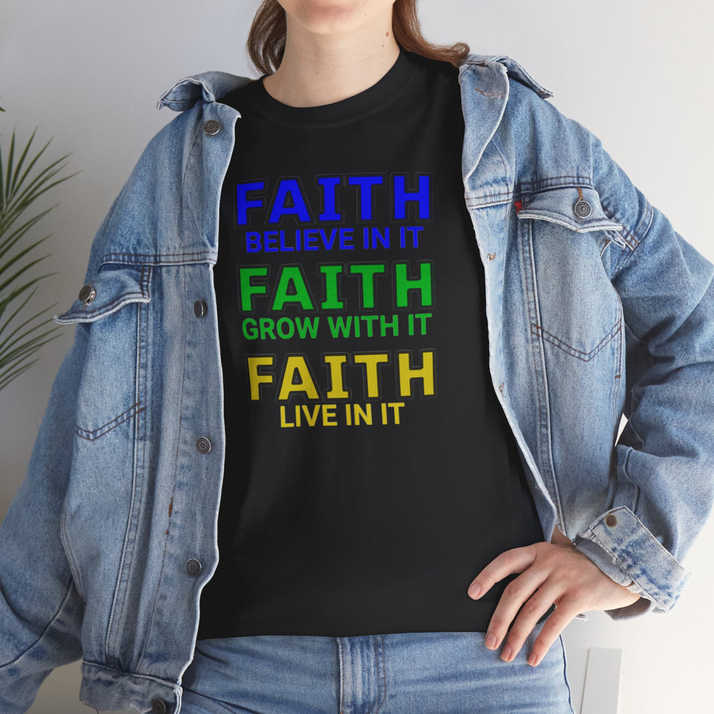 Faith-Inspired Unisex Cotton Tee, Spiritual T-Shirt, Inspirational Apparel, Gift for Believers, Everyday Wear, Positive Vibes