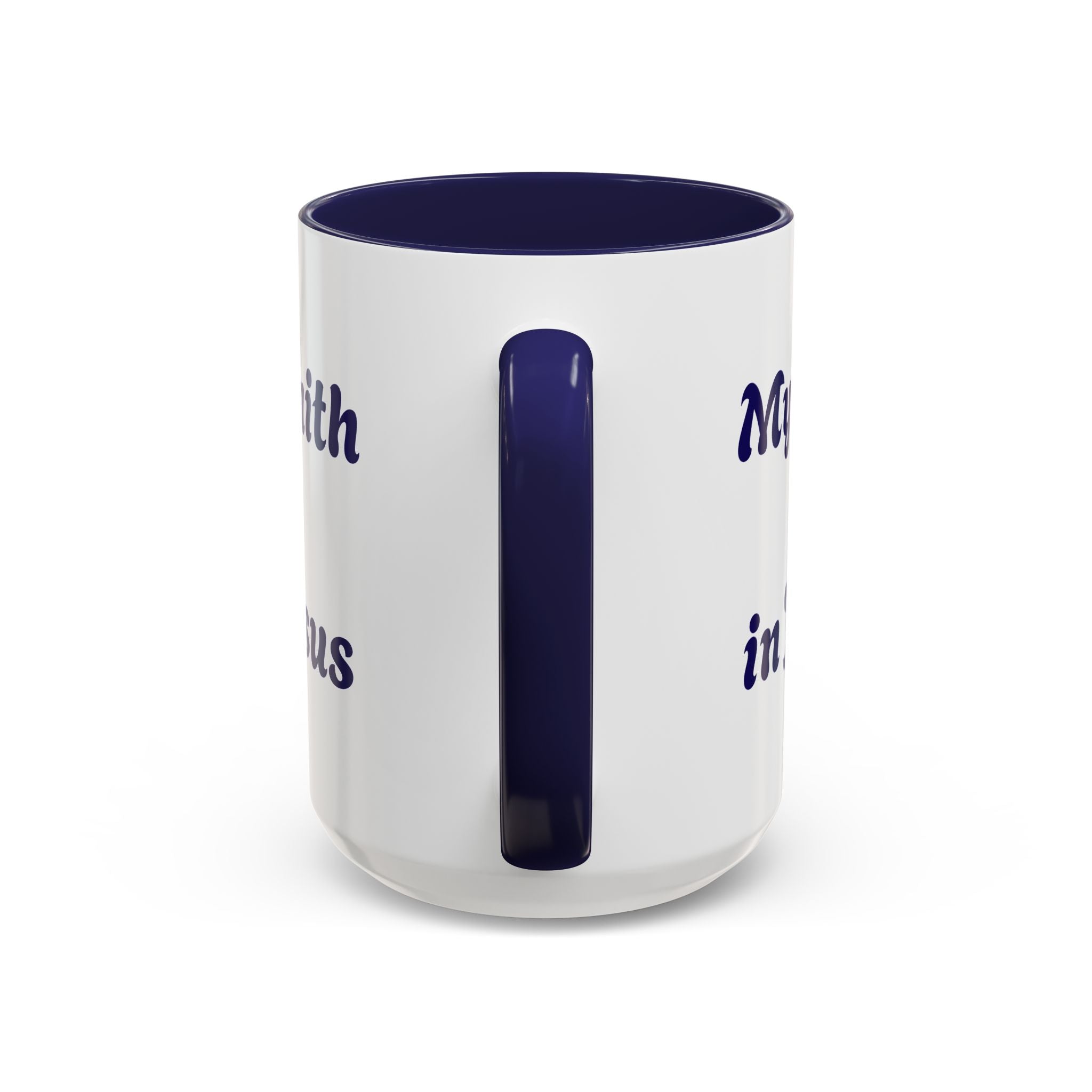 My Faith Is in Jesus Accent Coffee Mug — Christian Cross 11/15oz – Christian faith apparel & gifts | Fully Christian Apparel