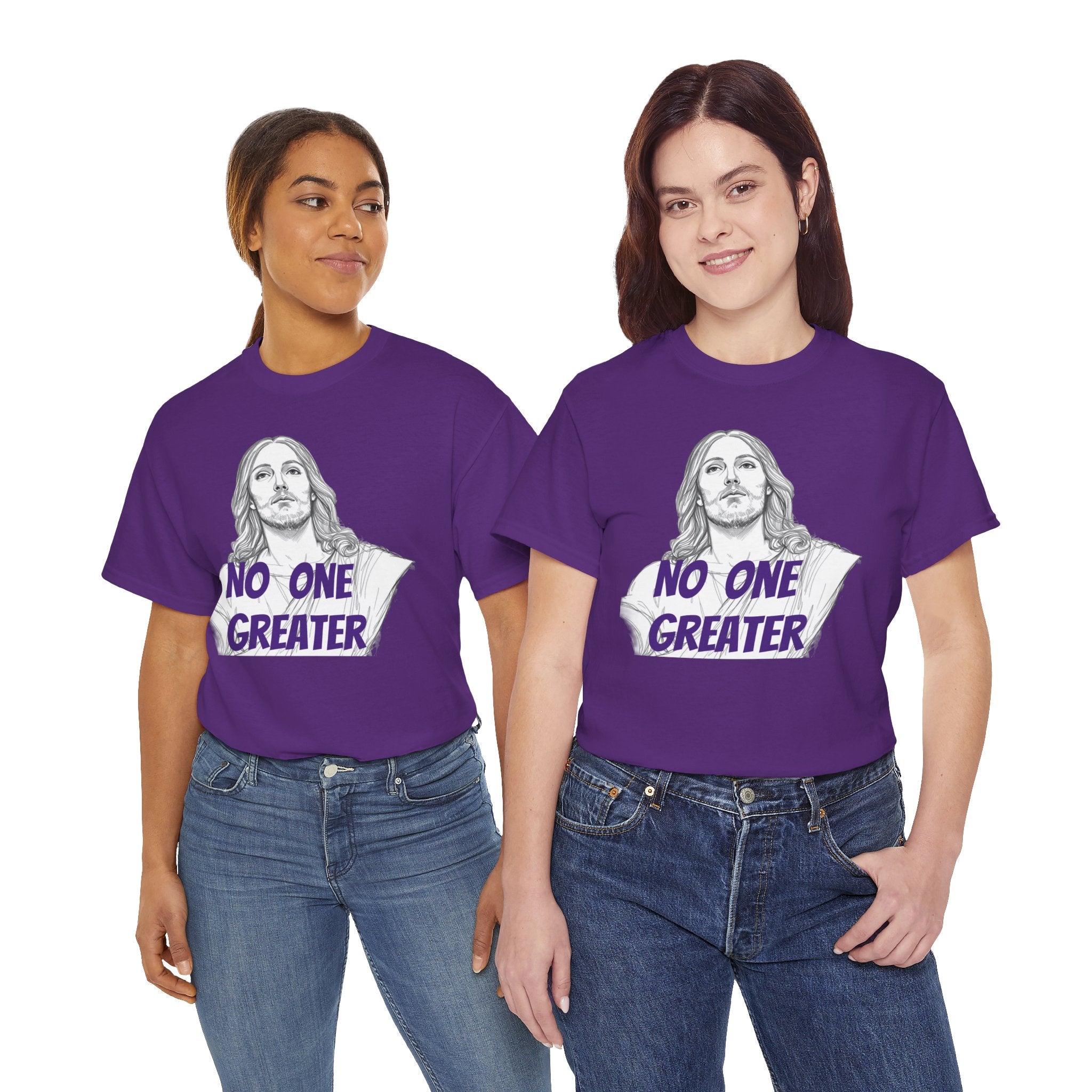 Inspirational Tee - NO ONE GREATER Unisex Heavy Cotton