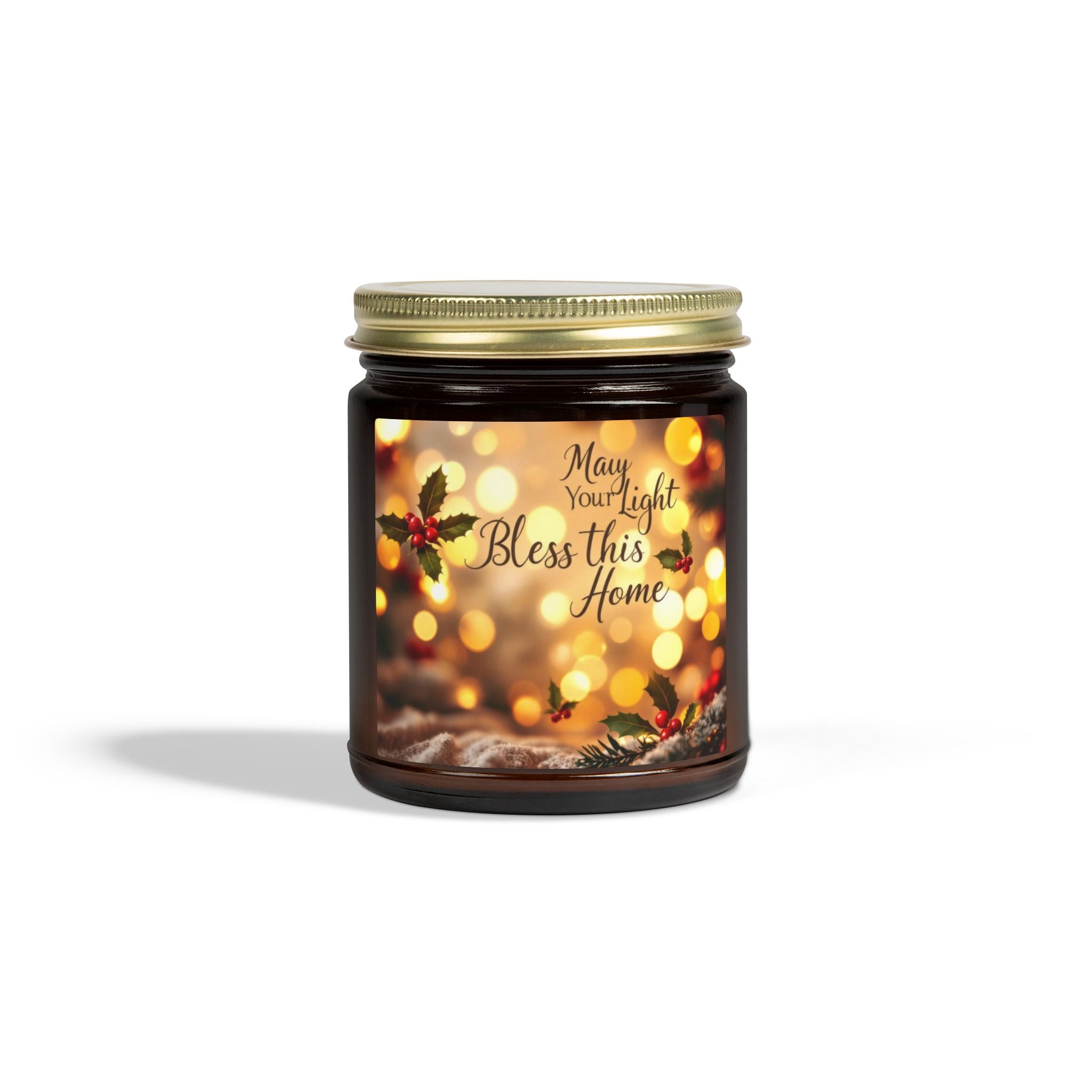 Scented Candle- 'May Your Light Bless This Home' (4oz, 9oz)