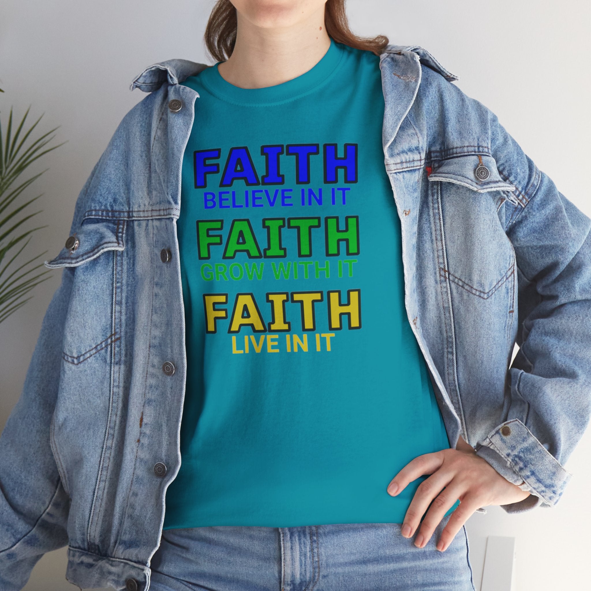 Faith-Inspired Unisex Cotton Tee, Spiritual T-Shirt, Inspirational Apparel, Gift for Believers, Everyday Wear, Positive Vibes