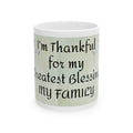 Thankful Family Ceramic Mug - Heartfelt Gift for Loved Ones