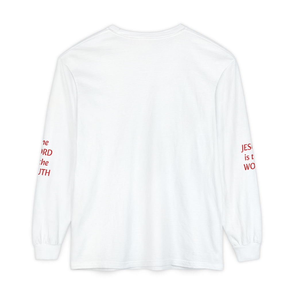 Empowered Faith Long Sleeve Tee — Bible Fist Graphic Christian Shirt