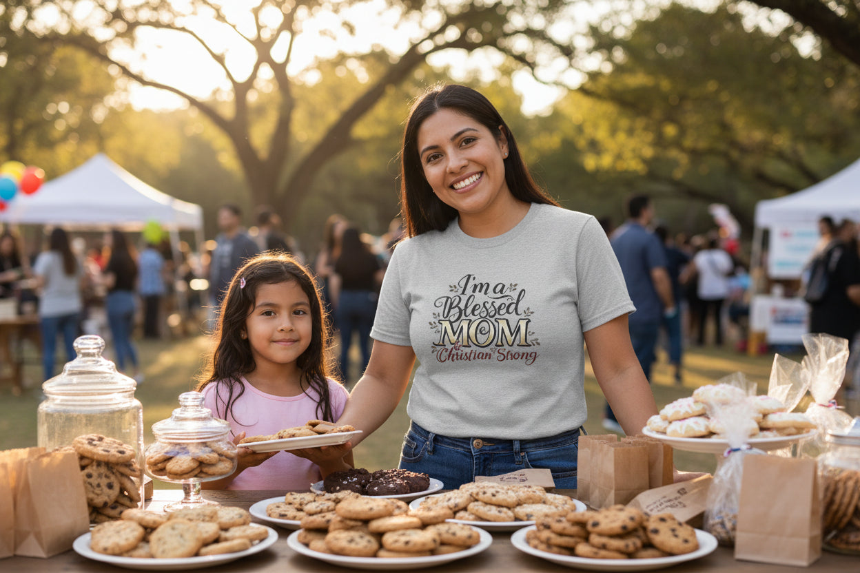 I’m a Blessed Mom Christian T-Shirt — Faith-Based Mother's Day Tee