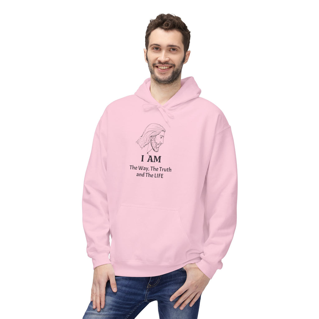 I AM Jesus Hoodie — "I AM The way, The truth and The LIFE" Christian Faith Pullover
