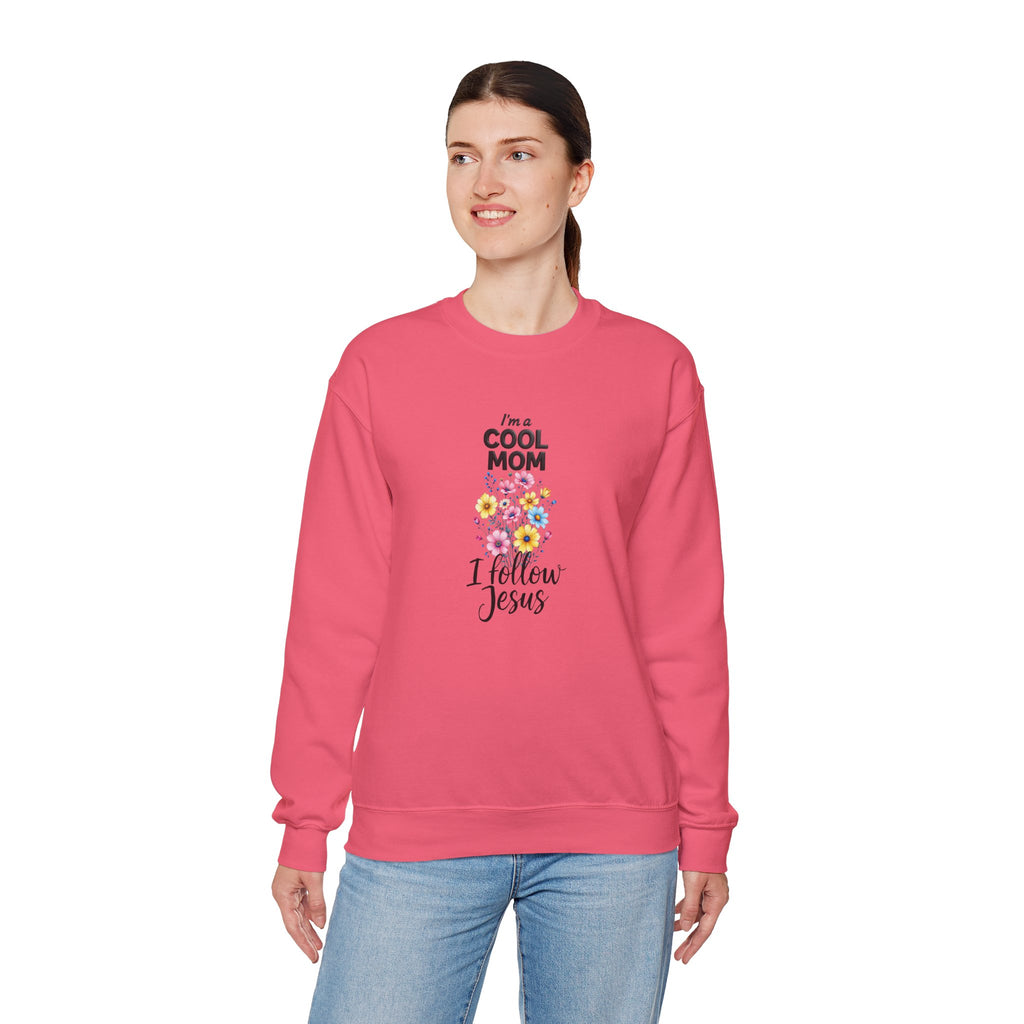 Cool Mom I Follow Jesus Sweatshirt – Christian Mom Crewneck