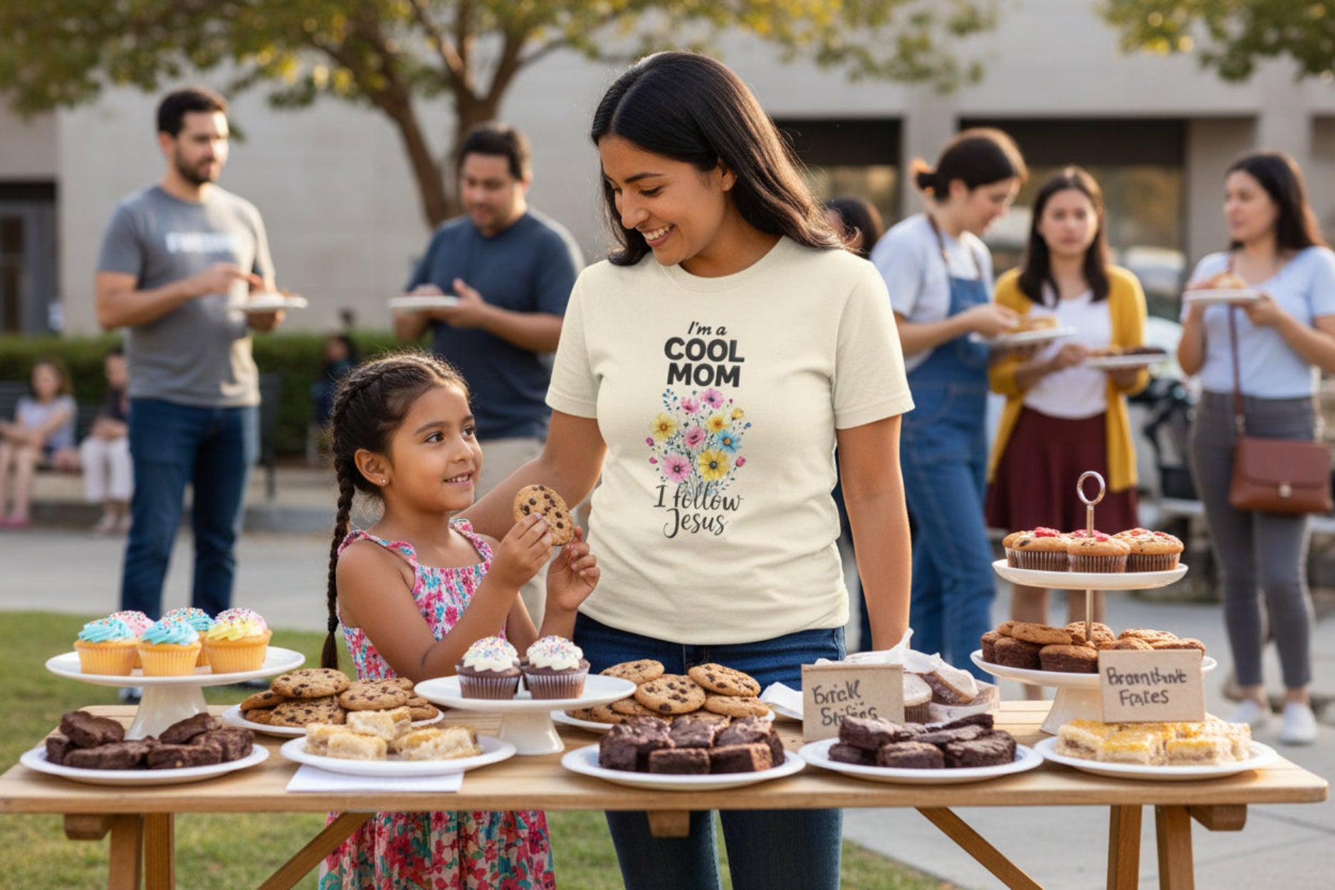 Cool Mom T-Shirt — “I’m a Cool Mom, I Follow Jesus” Christian Mom Tee